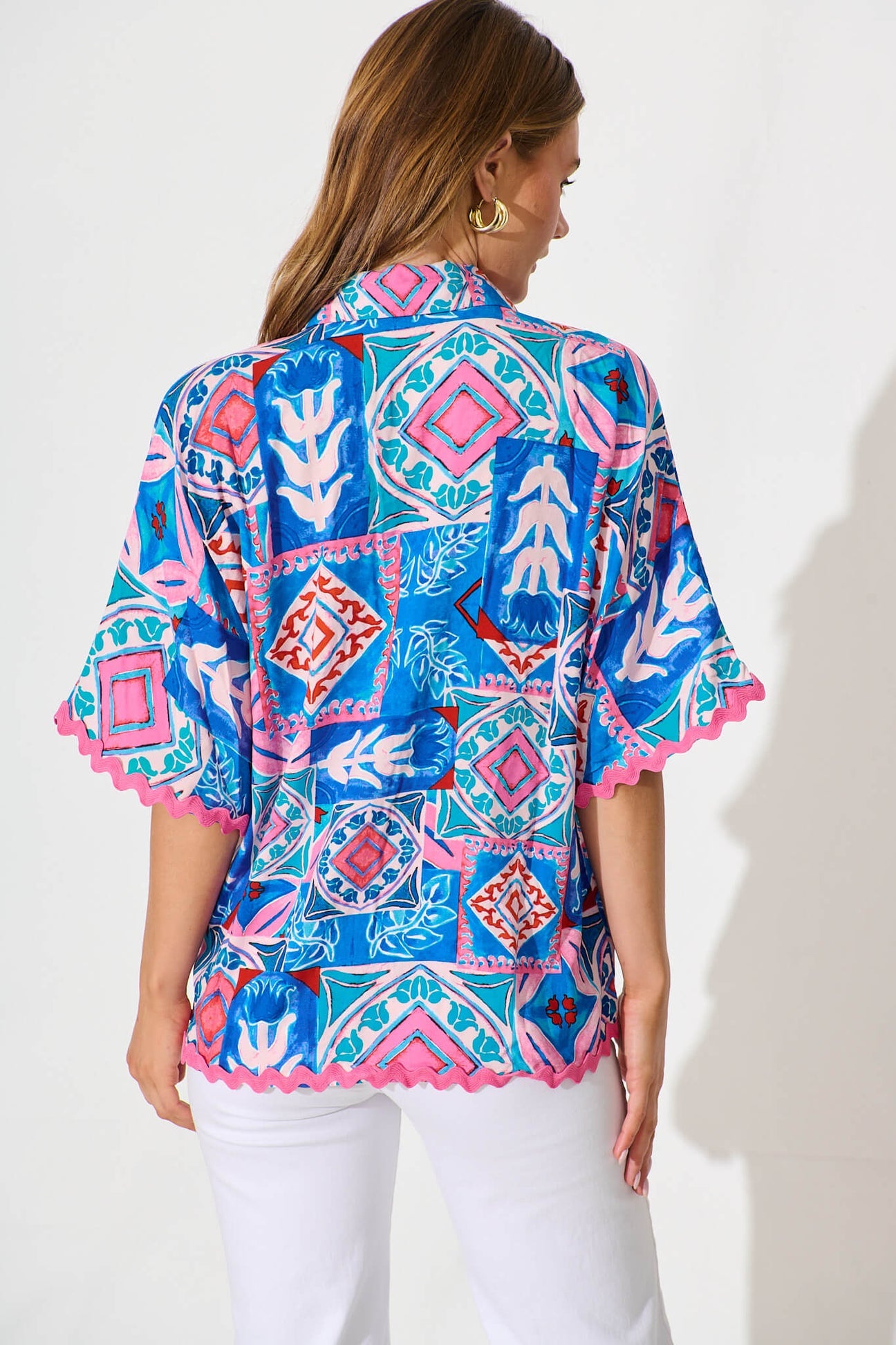 Dream Girl Shirt with Ric Rac Trim