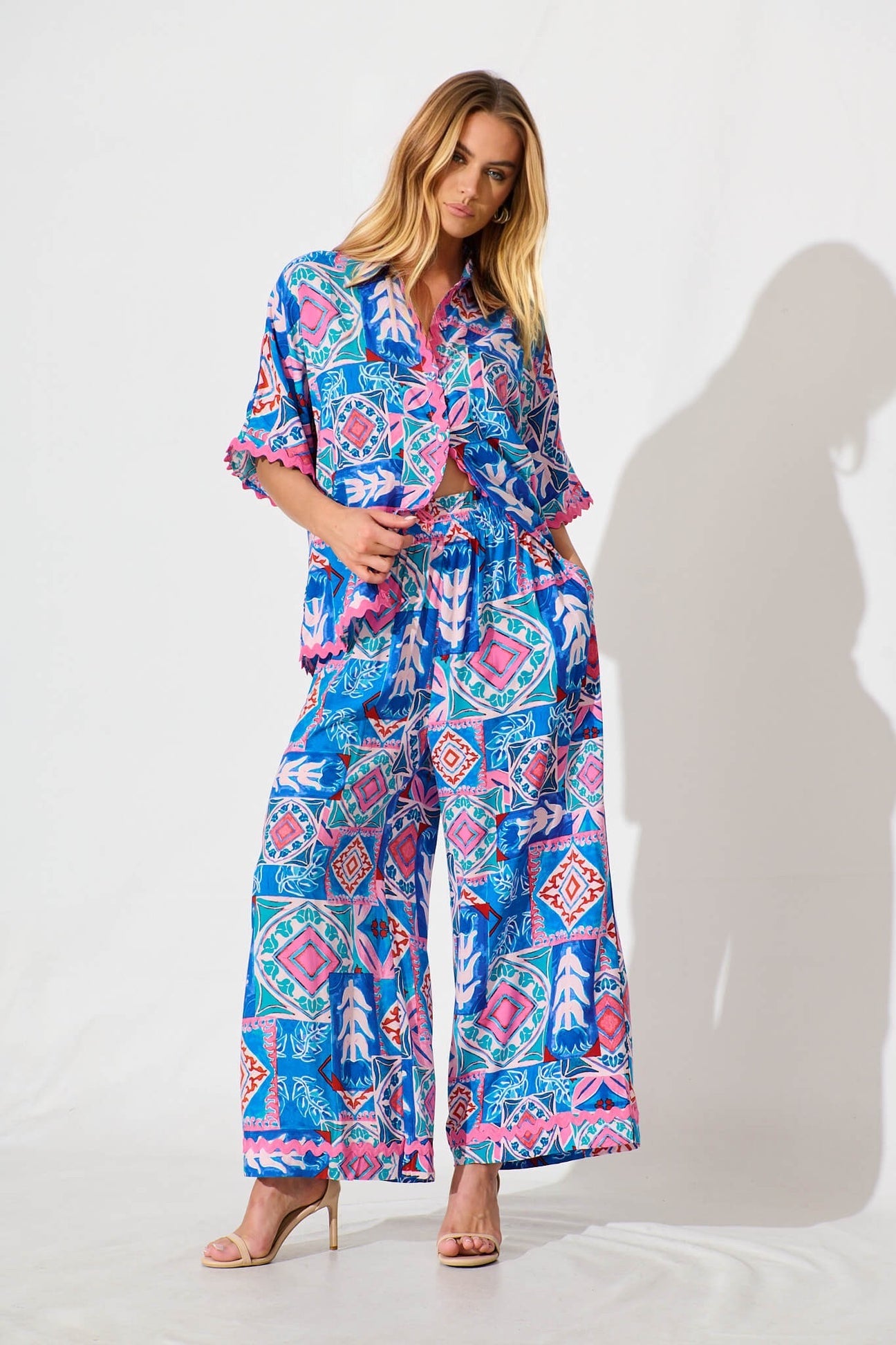Dream Girl Shirt with Ric Rac Trim